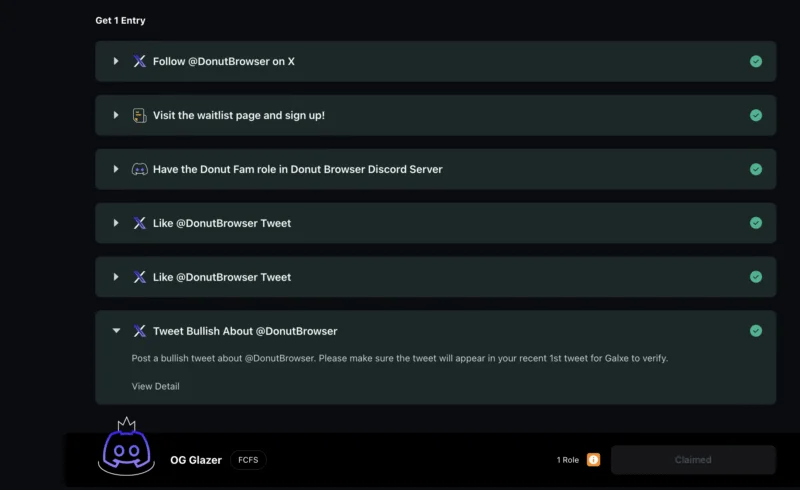 donut glaxe socail task
