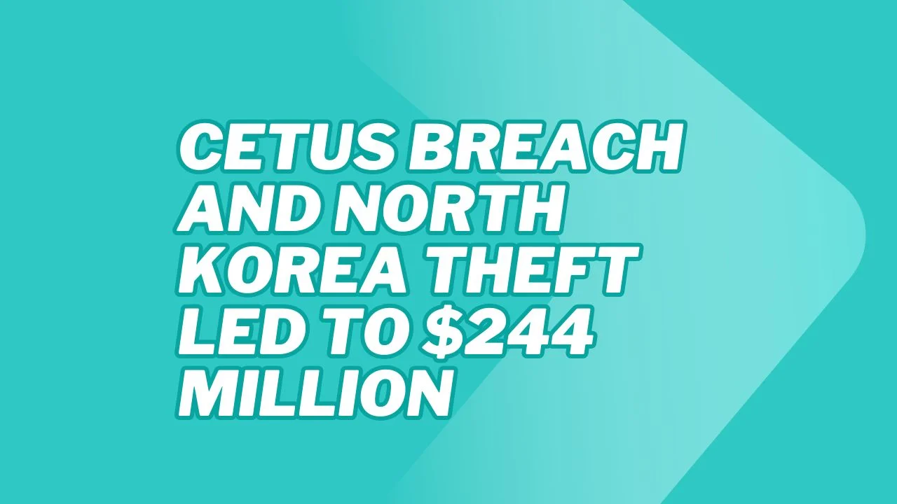 Cetus Breach and North Korea Theft Led to $244 Million